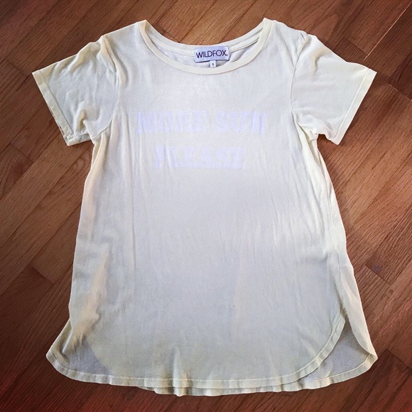 ☀️ Wildfox More Sun Please graphic T-shirt ☀️ - Picture 5 of 9